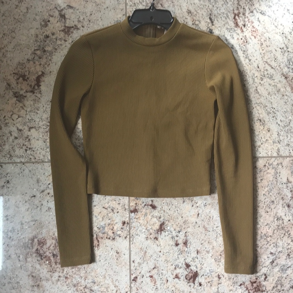 Long sleeve crop top